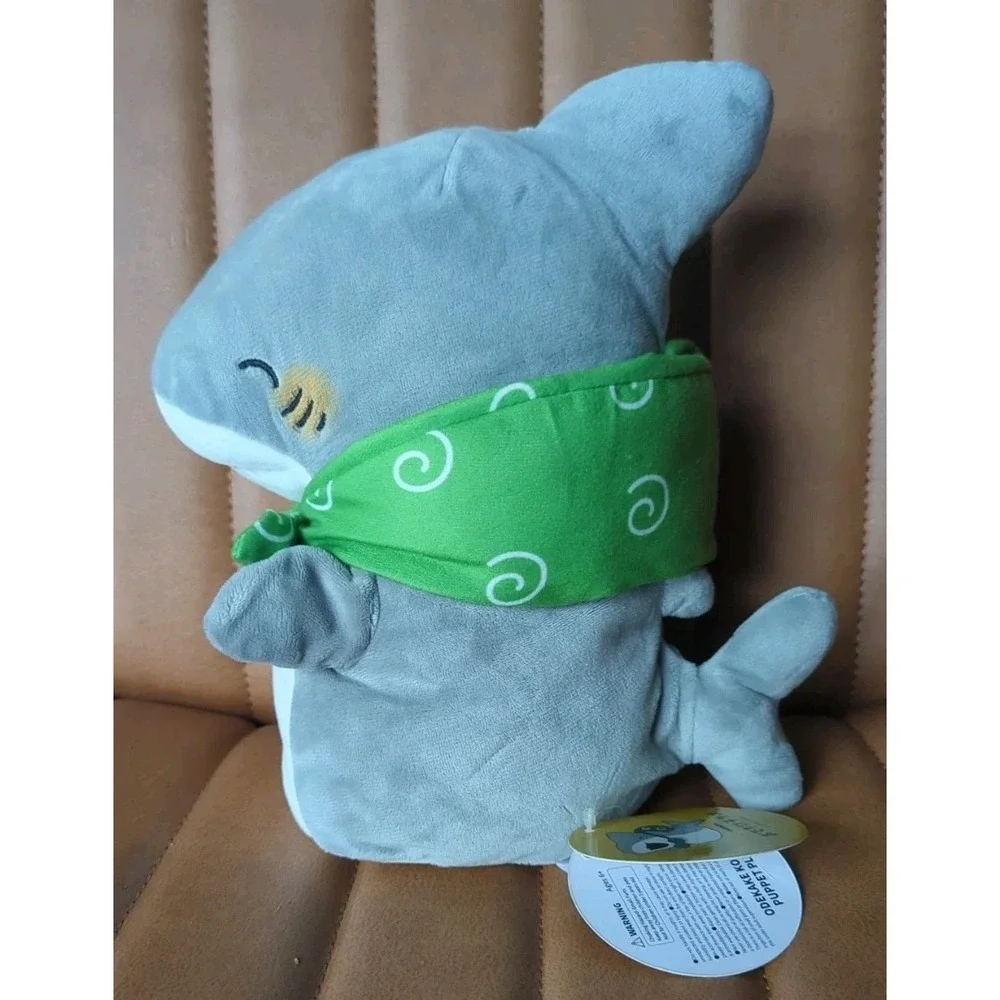 Odekake Kozame Shark Big Puppet Plush Toy  Fukuya Penguinbox Anime Plus Nwt Rare